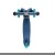 Самокат Трехколесный, со Светящимися Колесами, Синий - MSC-B082003