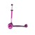 Самокат Трехколесный, со Светящимися Колесами, Фиолетовый - MSC-B082002
