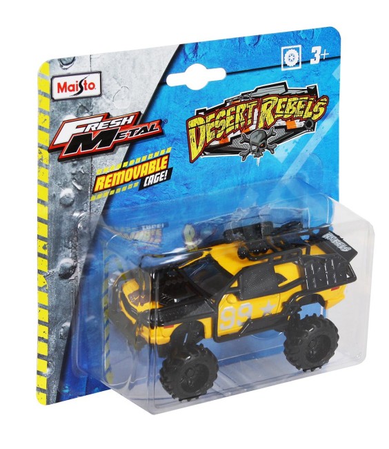 Металлическая модель Maisto FM Desert Rebels Dodge Challenger 2006  Yellow 1:32 - 25208