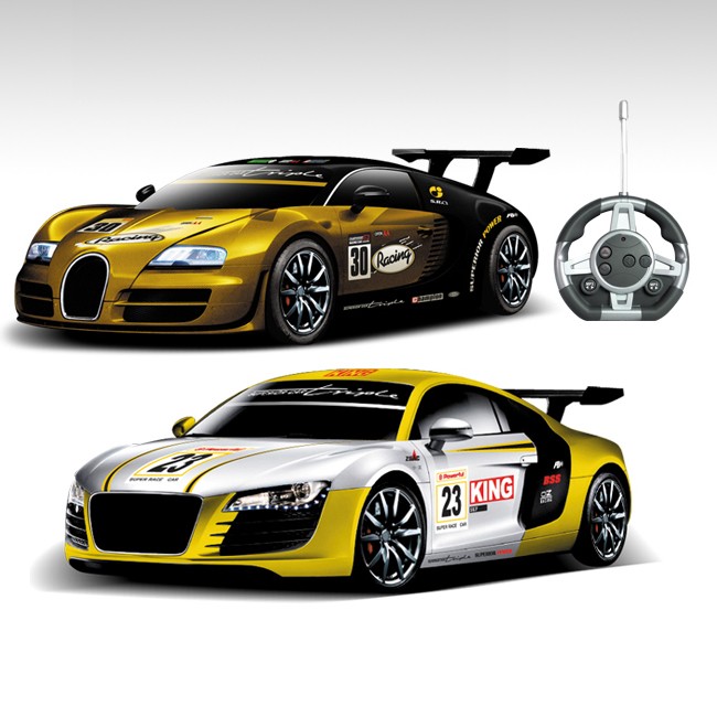 Радиоуправляемый конструктор - спортивные автомобили Bugatti Veyron и Audi R8 - 2028-2S02B