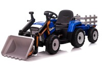 Детский электромобиль XMX трактор с ковшом и прицепом (синий, EVA, пульт, 12V) - XMX611U-BLUE