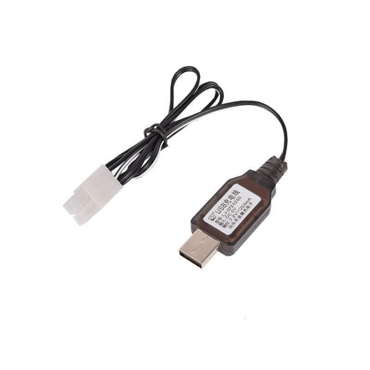 Зарядное устройство USB 7.2v 250mah разъем Tamiya - USB-72-250-TAMIYA
