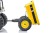 Детский электромобиль трактор с ковшом и прицепом (желтый, 2WD, EVA) - HL389-LUX-YELLOW-TRAILER
