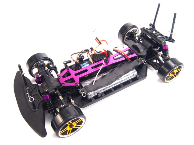Радиоуправляемый автомобиль для дрифта HSP Flying Fish 1 - 1:10 4WD - 94123P-12381 - 2.4G