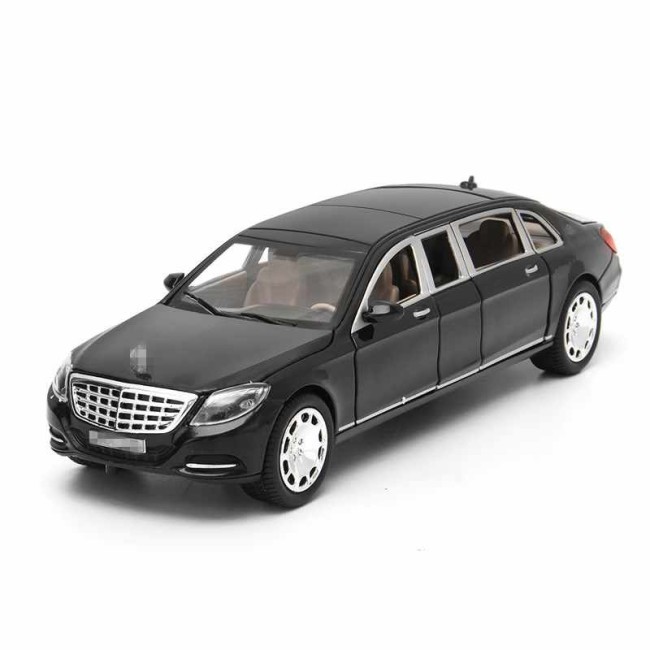 Металлическая модель Mercedes-Benz S600 Pullman Black (свет, звук, инерция) - M923T-6