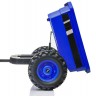 Детский электромобиль трактор с ковшом и прицепом (синий, 2WD, EVA) - HL389-LUX-BLUE-TRAILER
