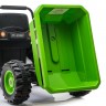 Детский электромобиль трактор с ковшом и прицепом (зеленый, 2WD, EVA) - HL389-LUX-GREEN-TRAILER