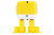 Интеллектуальный танцующий робот WLtoys Cubee F9 Yellow APP - WLT-F9