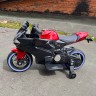 Детский электромотоцикл Ducati Red Black (12V, EVA, ручка газа) - FT-1628-SP-RED-BLACK